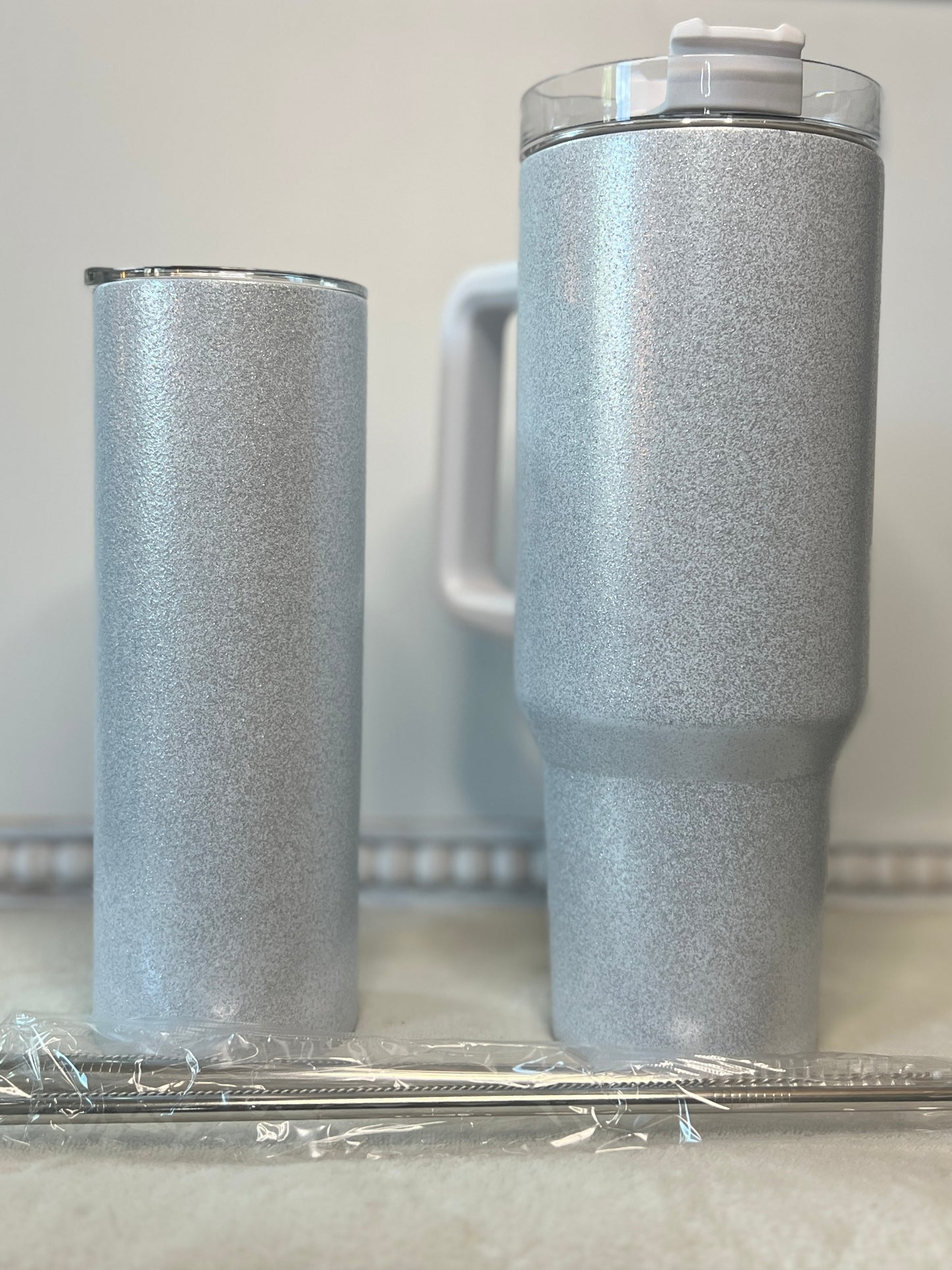 Glitter Pink Glitter Jeep Inspired 20oz or 40oz Sublimated Tumbler / Dupe Cup with handle