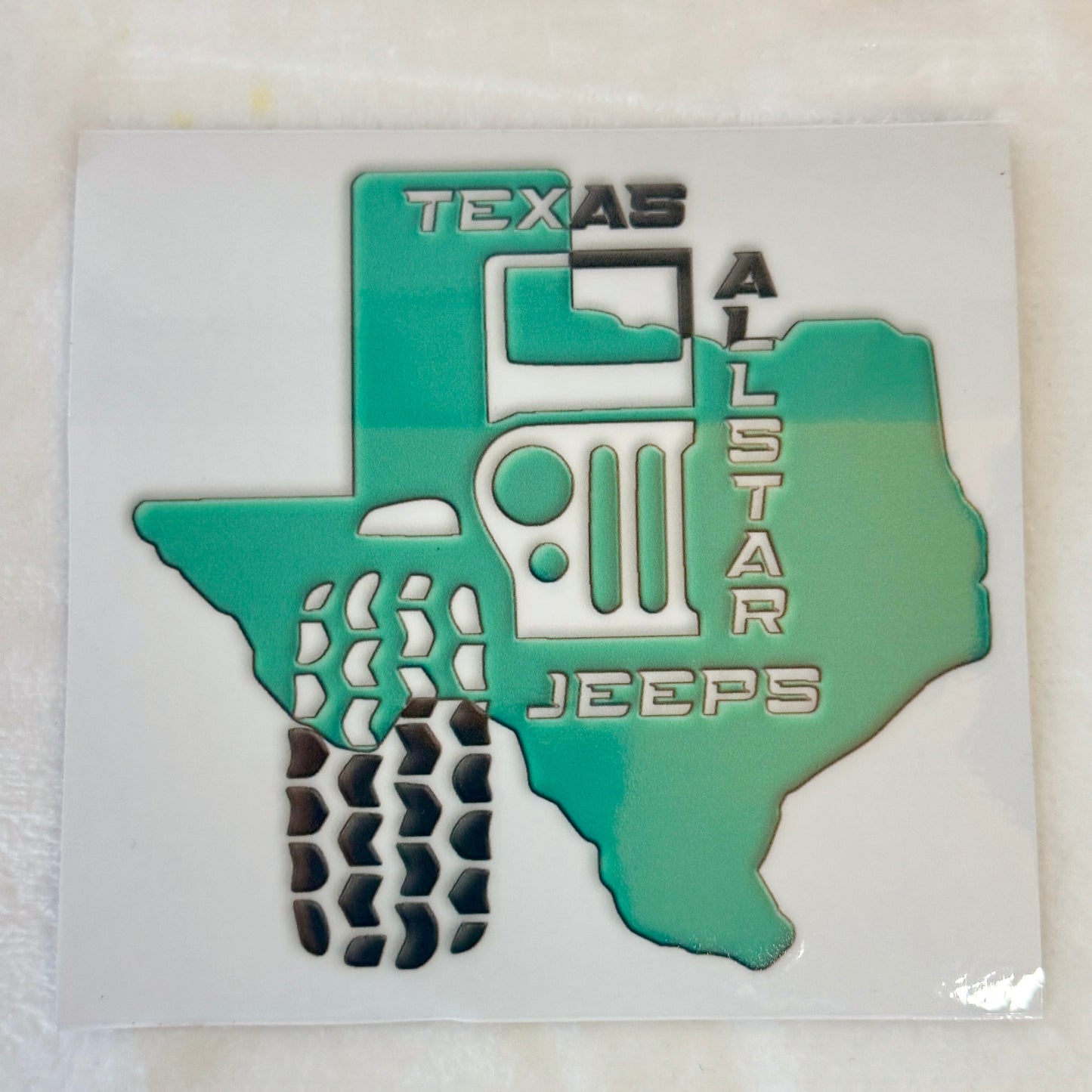 TAJ 3D UV DTF Sticker / Decal