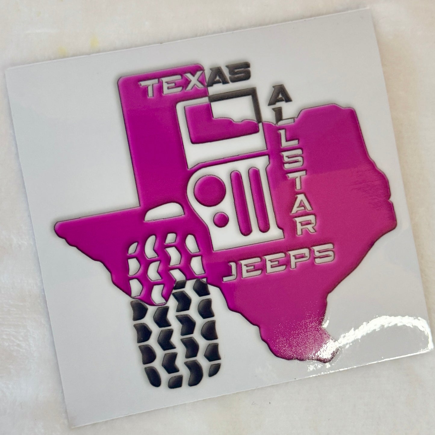 TAJ 3D UV DTF Sticker / Decal