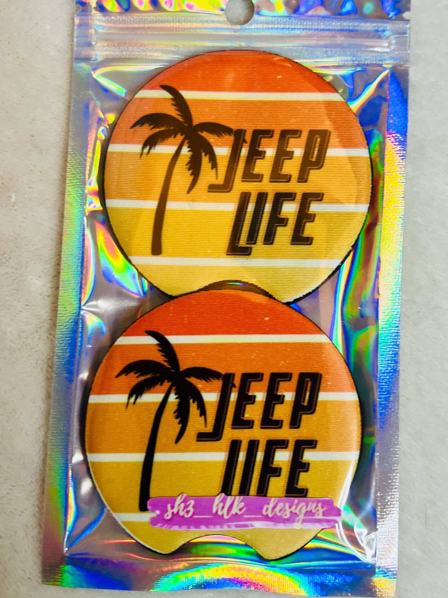 Jeep Life Inspired Car Coasters