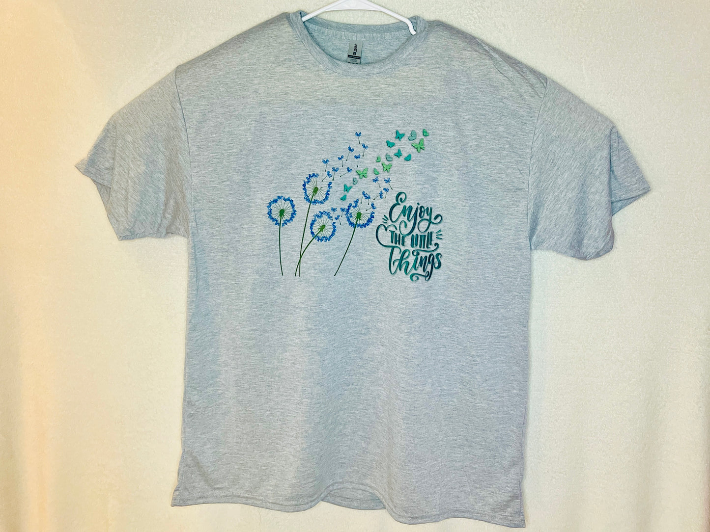 "Enjoy the Little Things" Flower Inspirational / Positive Quote Shirt