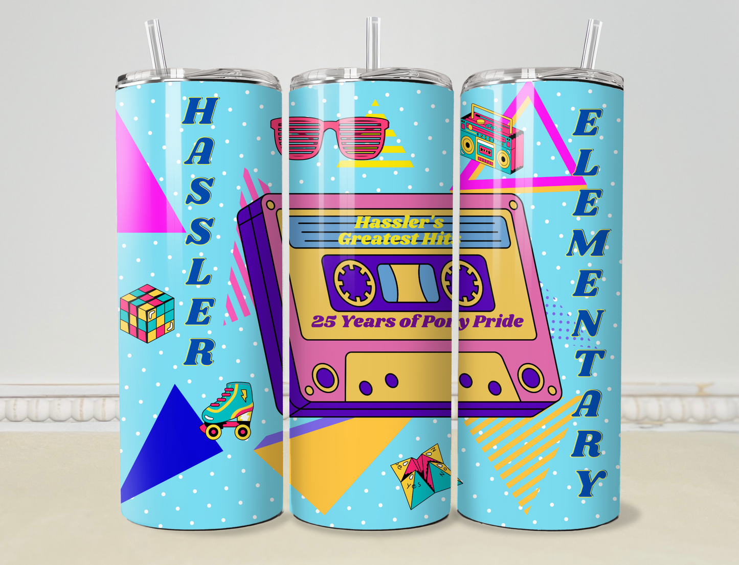 Retro Skinny Hassler Elementary 20oz / 30oz Tumbler / Cup