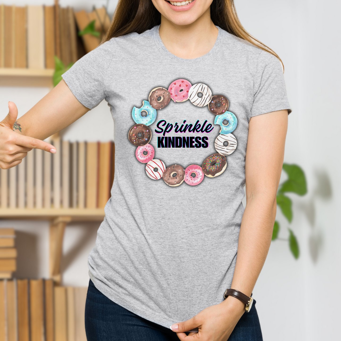 "Sprinkle Kindness" Donut Inspirational / Positive Quote Shirt