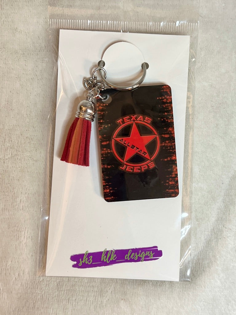 Texas Allstar Jeeps Key Chains