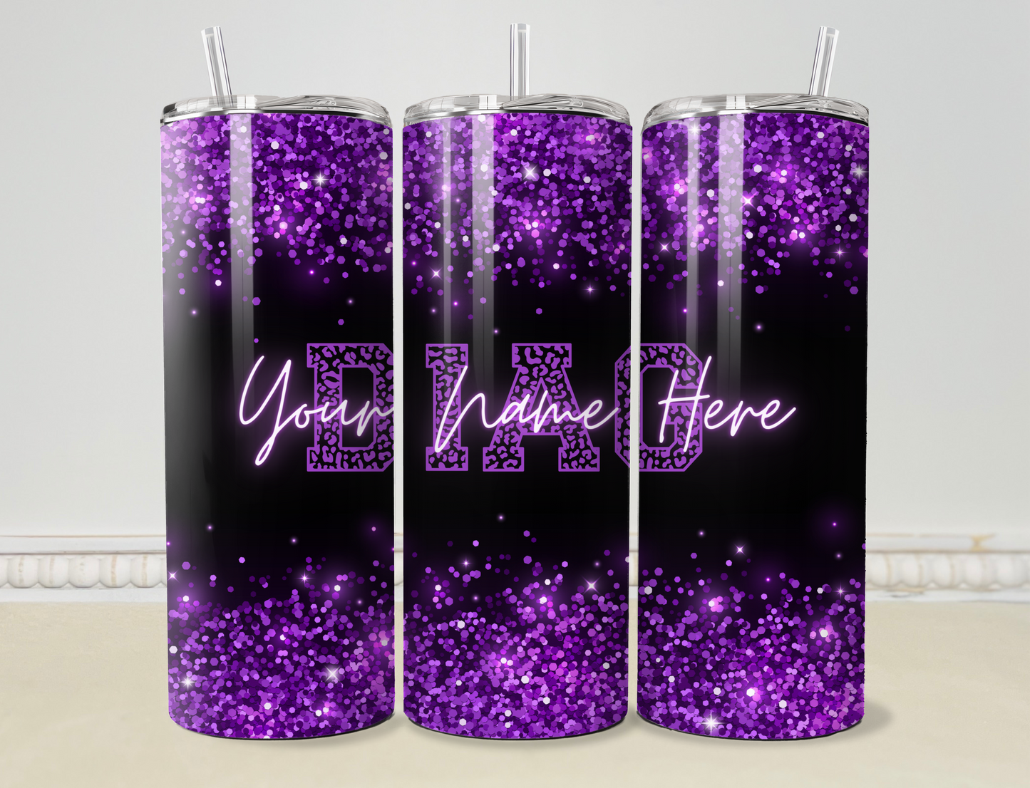 Personalized Purple Teacher/Diag/LSSP/SLP 20oz/30oz Skinny Tumbler/Cup