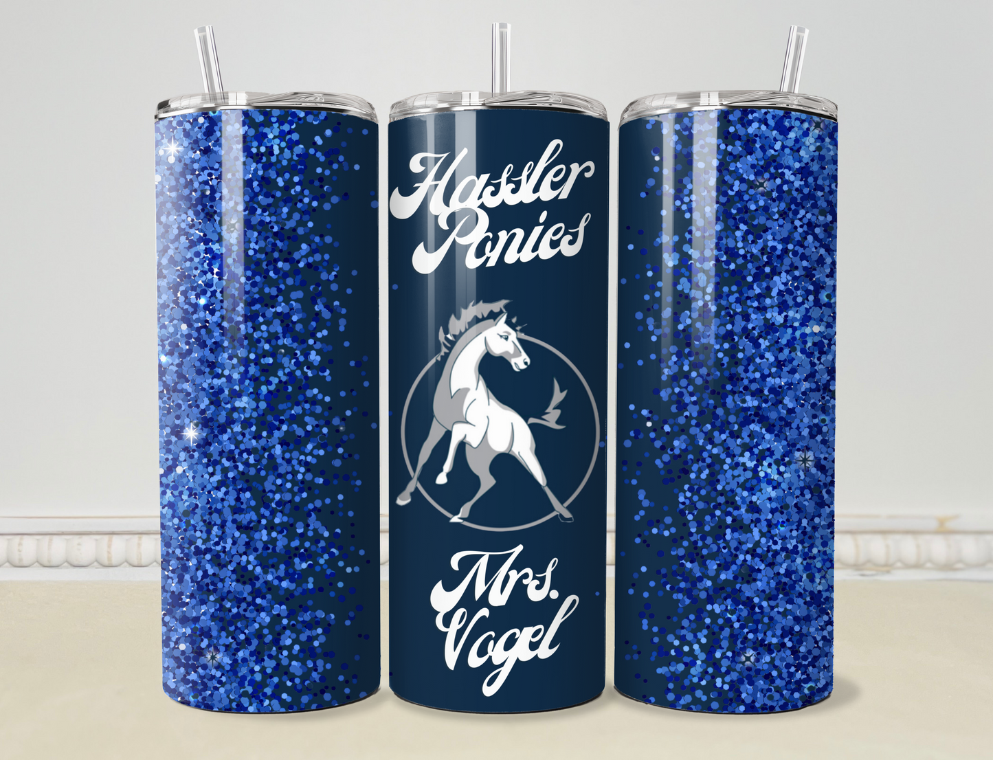 Blue Skinny Hassler Elementary 20oz / 30oz Tumbler / Cup