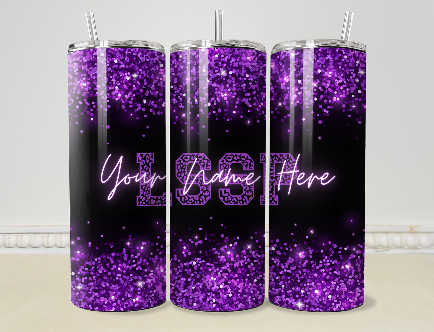 Personalized Purple Teacher/Diag/LSSP/SLP 20oz/30oz Skinny Tumbler/Cup