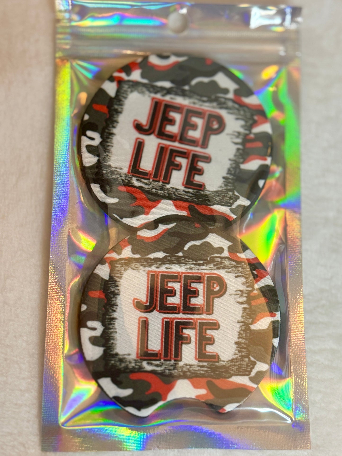 Jeep Life Inspired Car Coasters