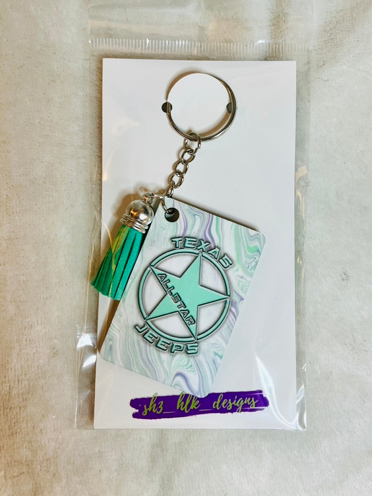 Texas Allstar Jeeps Key Chains