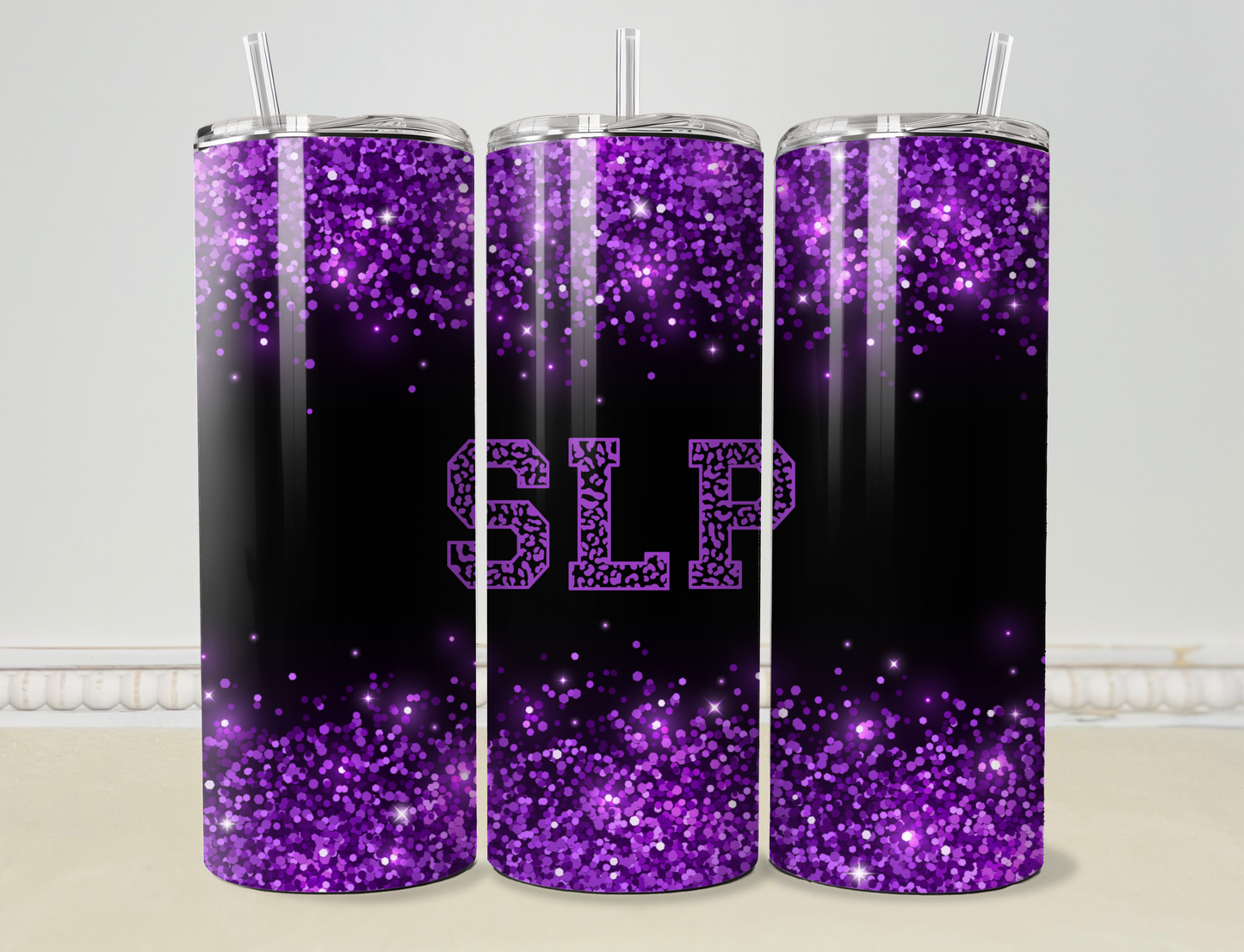 Personalized Purple Teacher/Diag/LSSP/SLP 20oz/30oz Skinny Tumbler/Cup