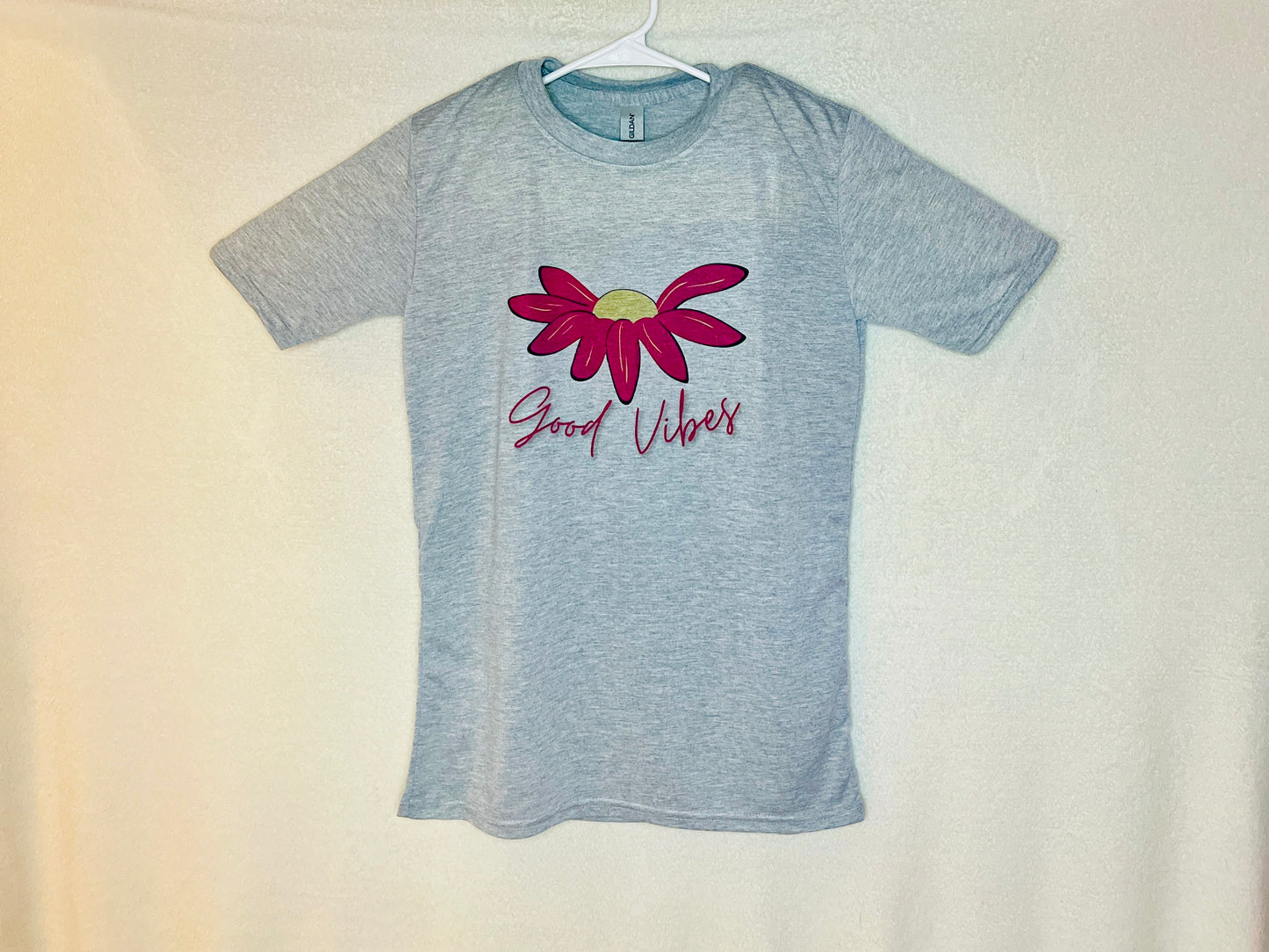 "Good Vibes" Flower Inspirational / Positive Quote Shirt