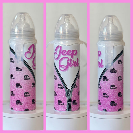 8oz Jeep Inspired Baby Bottle