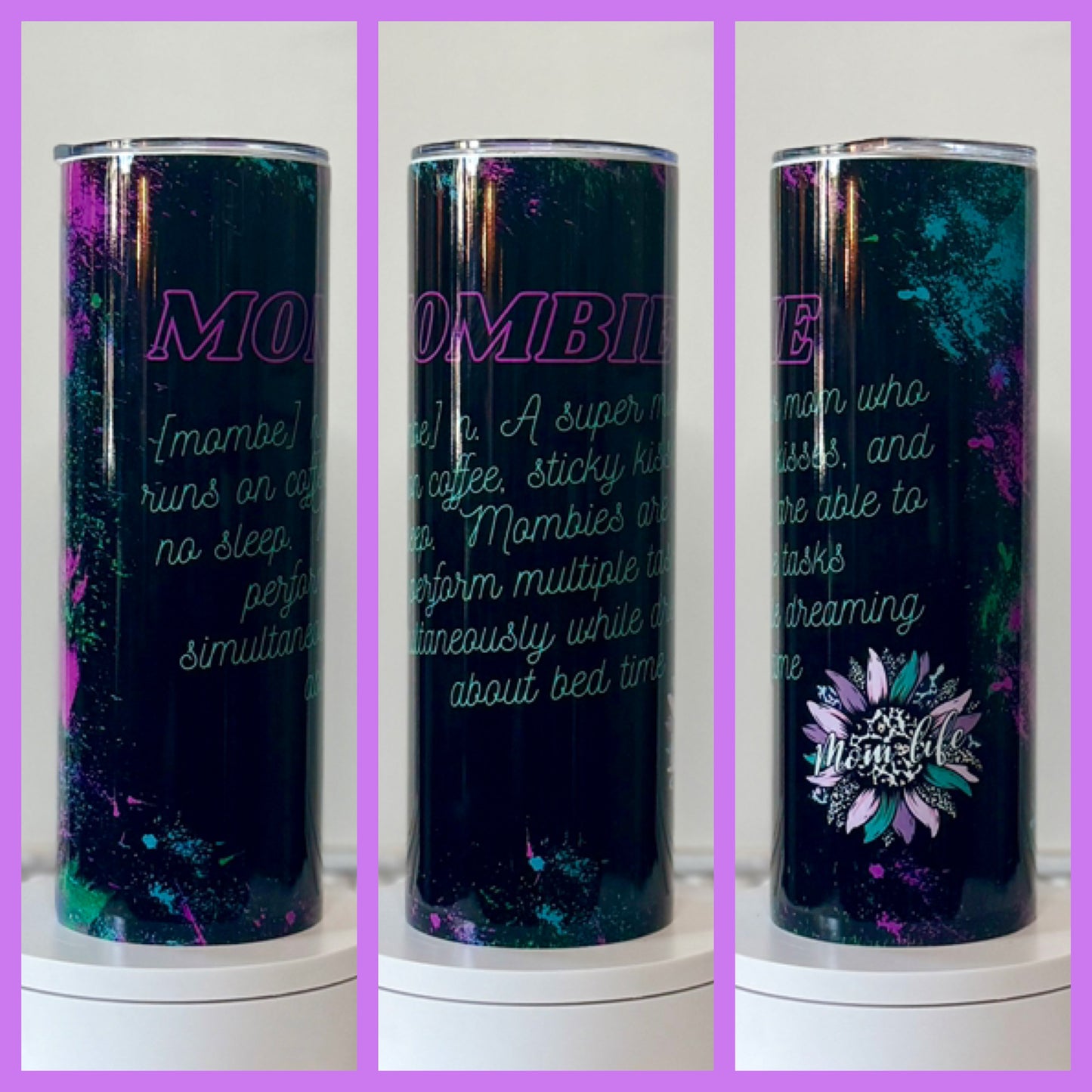 Mombie Definition 20oz/30oz Skinny Tumbler / Cup OR Can Koozie