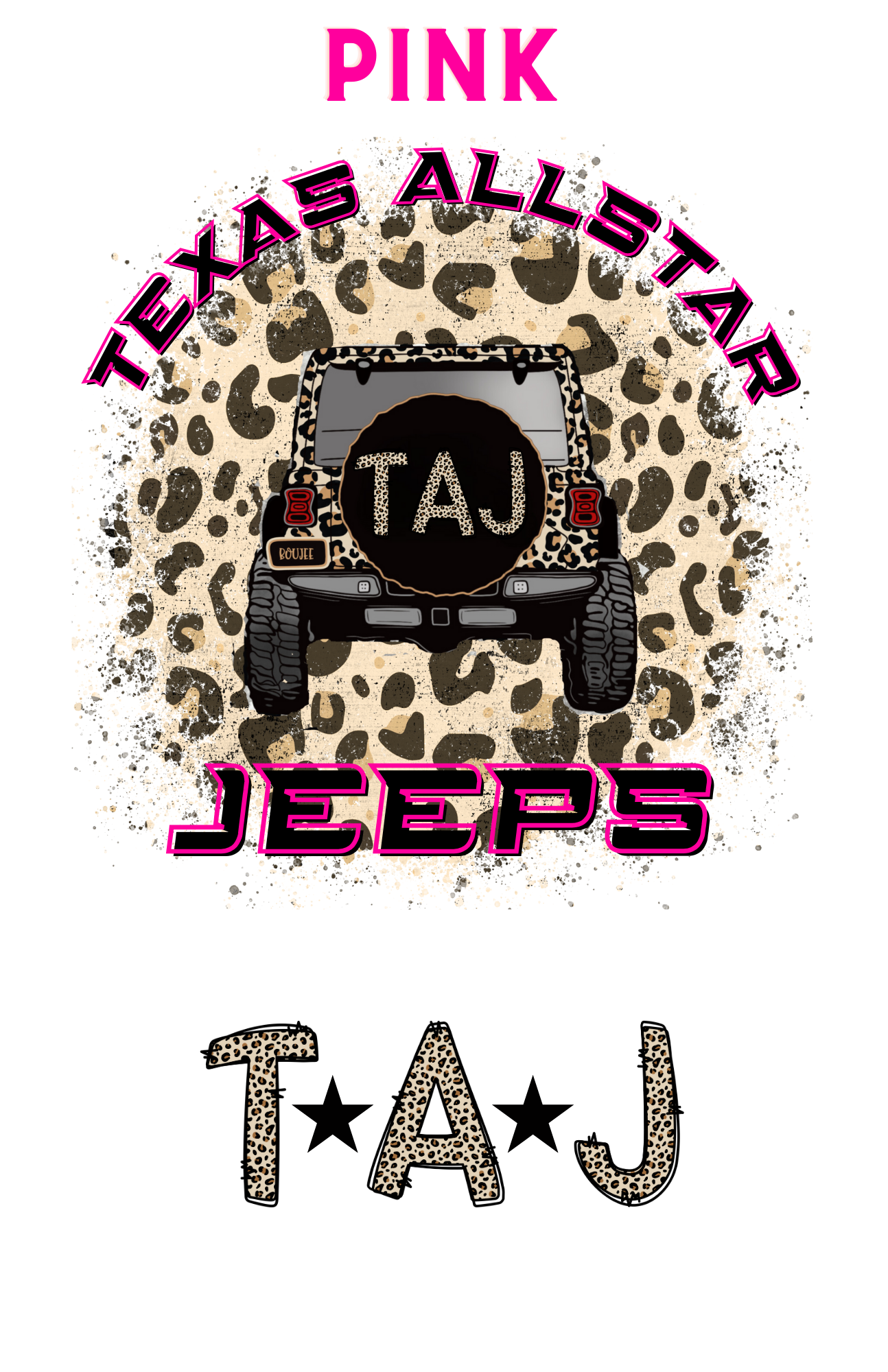 Texas Allstar Jeeps Leopard Jeep Inspired Shirts