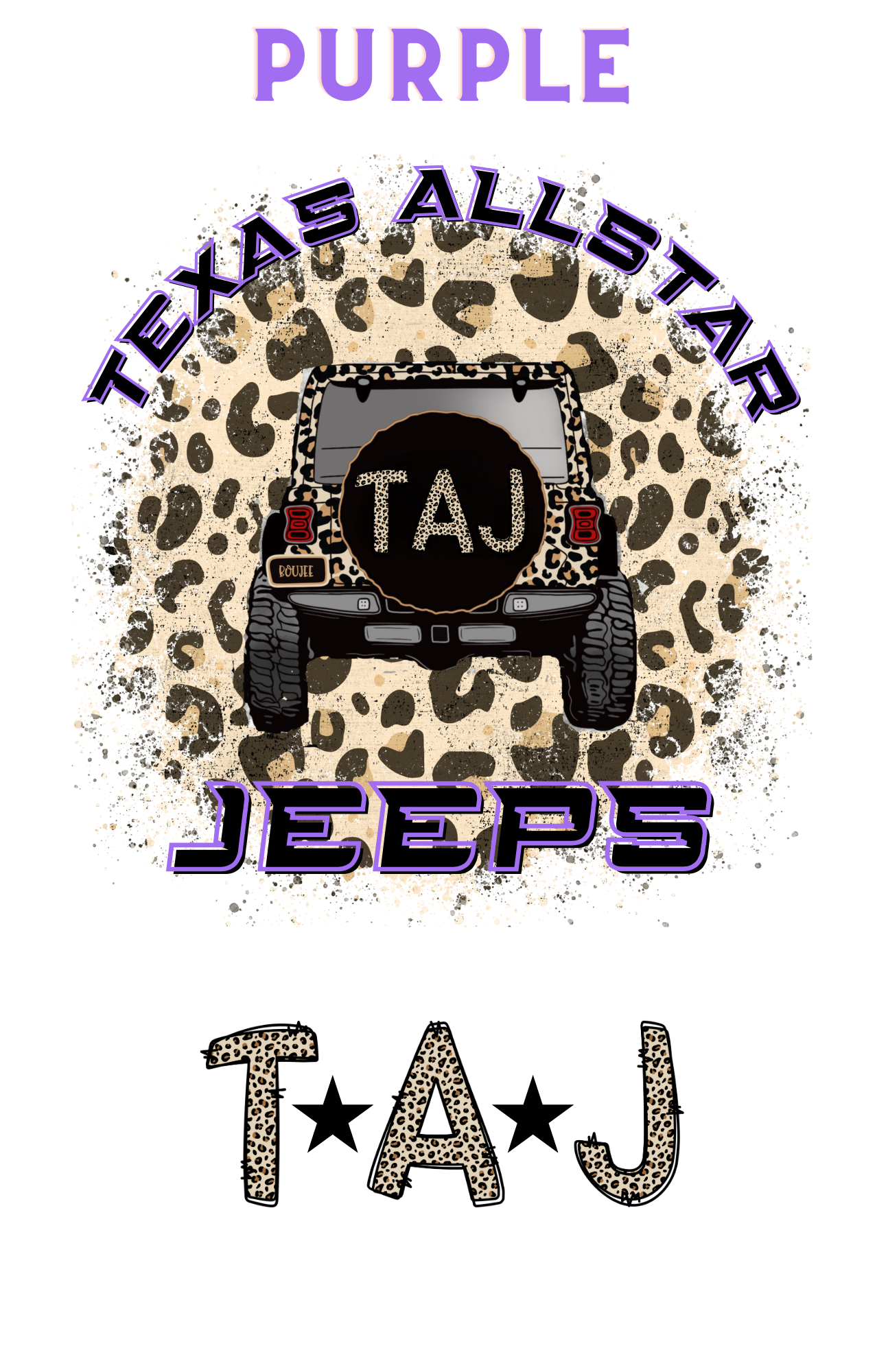 Texas Allstar Jeeps Leopard Jeep Inspired Shirts